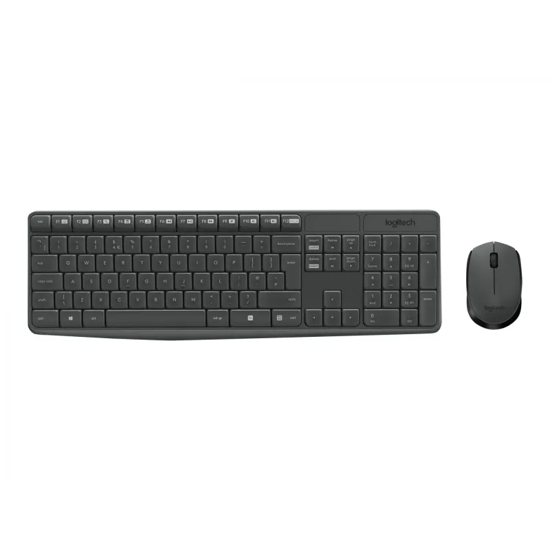 Logitech MK235 - klaviatuuri- ja hiirekomplekt - juhtmevaba - 2,4 GHz - portugali keel