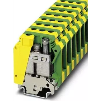 Phoenix Contact Protective Earth Terminal Block USLKG35 Rohekaskollane 25 tk (0444019)