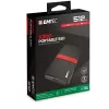 SSD Emtec 512 GB USB USB-C 3.2 Gen 1 must punane X200