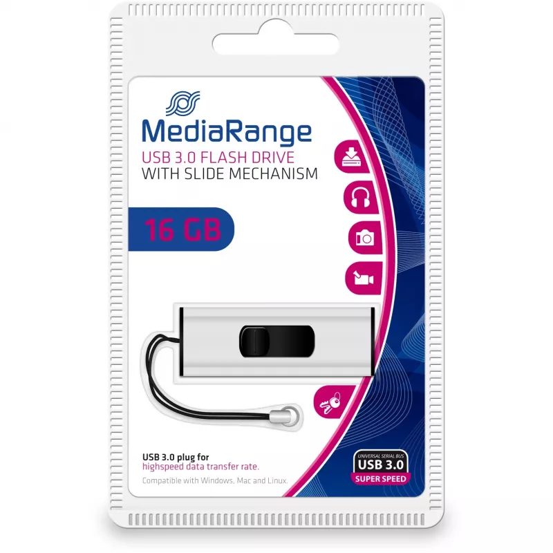 USB-mälupulk MediaRange 16GB USB Type-A Micro-USB MR915