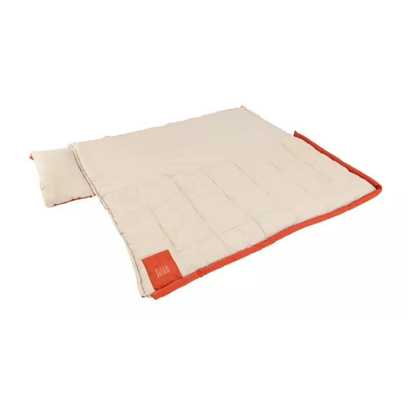 Magamiskott Outwell Contour Lux täiskasvanutele, ristkülikukujuline, polüester, 2200×850 mm, maksimaalne kasutaja pikkus 190 cm, punane