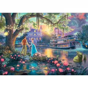 Thomas Kinkade Studios: Disney Dreams Collection - Die Prinzessin and der Frosch, pusle 1000 tükki