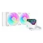 All-in-one vedelikjahuti DeepCool LT240 White — 240 mm radiaator, 2x 120 mm PWM ventilaatorit (600–2400 RPM), 41 cm torud, LGA1150 jaoks