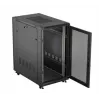 19-tolline riiulikapp LANBERG FF01-6022-23B, 22U, 600×1000 mm, must, perforeeritud uksed
