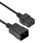 Akyga AK-UP-03 serveri toitepikenduskaabel IEC C20–C19, 1,8 m, must