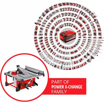 Power X-Change akulaudsaag TE-TS 36/210 Li-Solo, 36V (2x18V) (punane, ilma aku ja laadijata)