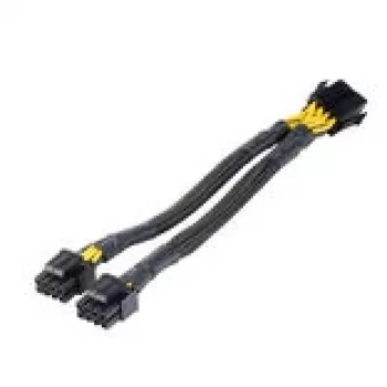 CPU toiteadapteri kaabel Akasa 8-pin kahele 4+4-pin (AK-CBPW35-20)