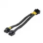 CPU toiteadapteri kaabel Akasa 8-pin kahele 4+4-pin (AK-CBPW35-20)
