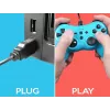 Juhtmega kontroller SUBSONIC SA5488-1 Neoonsinine — Nintendo Switchile, juhtmega ühendus