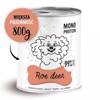 PAKA ZWIERZAKA Pepe Roe deer - märg koeratoit - 800g