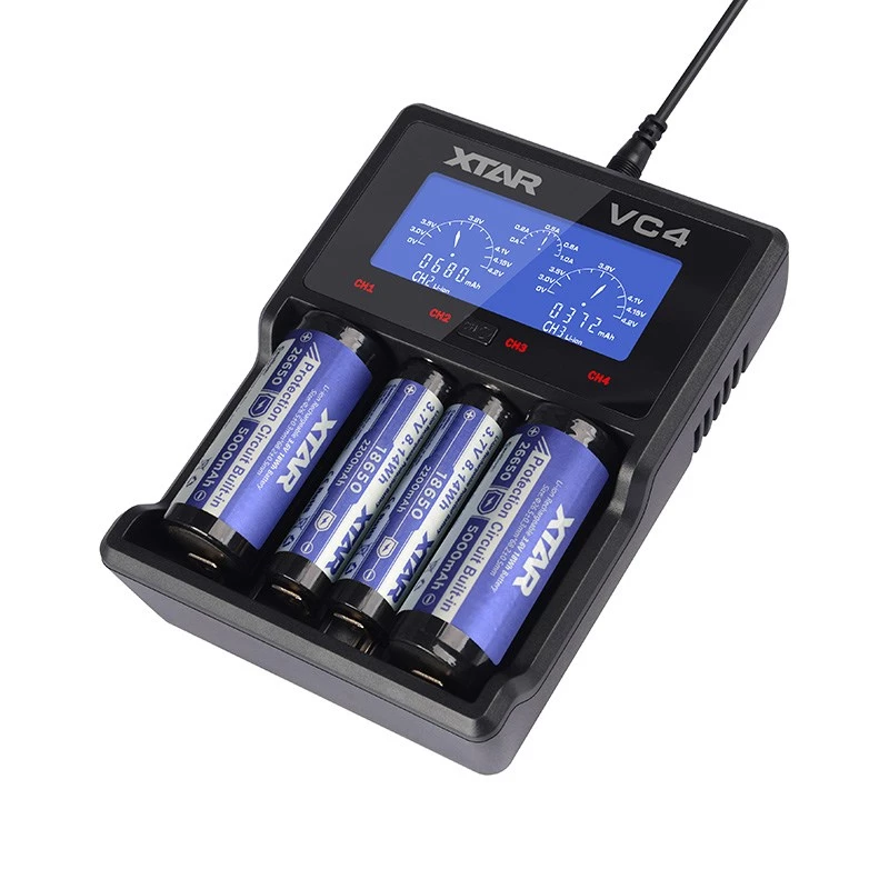 XTAR VC4 majapidamispataljade akulaadija USB