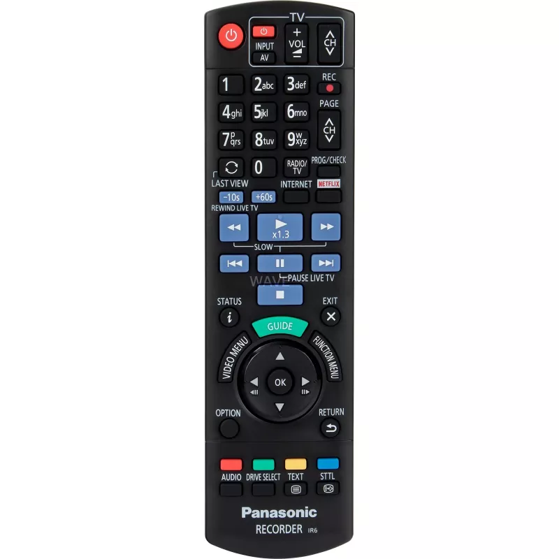 Panasonic DMR-BCT760 - 3D Blu-ray salvestaja TV-tuuneri ja HDD-ga - ülesskaleerimine - Ethernet, Wi-Fi (DMR-BCT760AG)