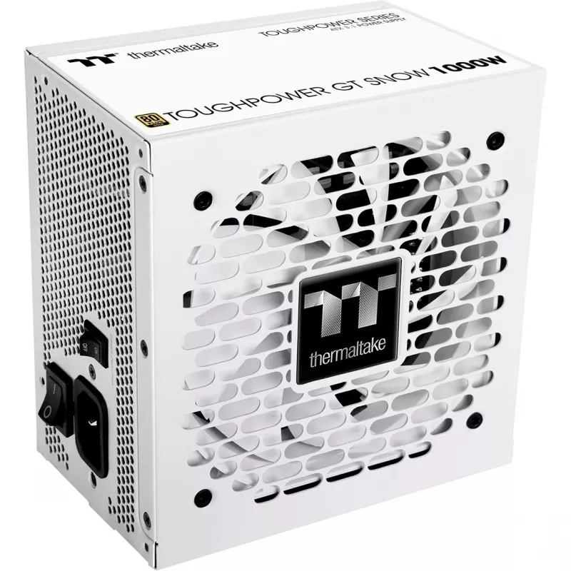 Toiteplokk PSU THERMALTAKE Toughpower GT Snow 1000W ATX 24-pin, 80 PLUS Gold, valge, 120mm ventilaator