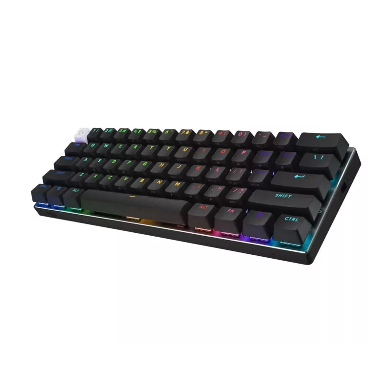 Klaviatuur Logitech G PRO X 60 mängimine USB RF juhtmevaba Bluetooth QWERTY US International valge