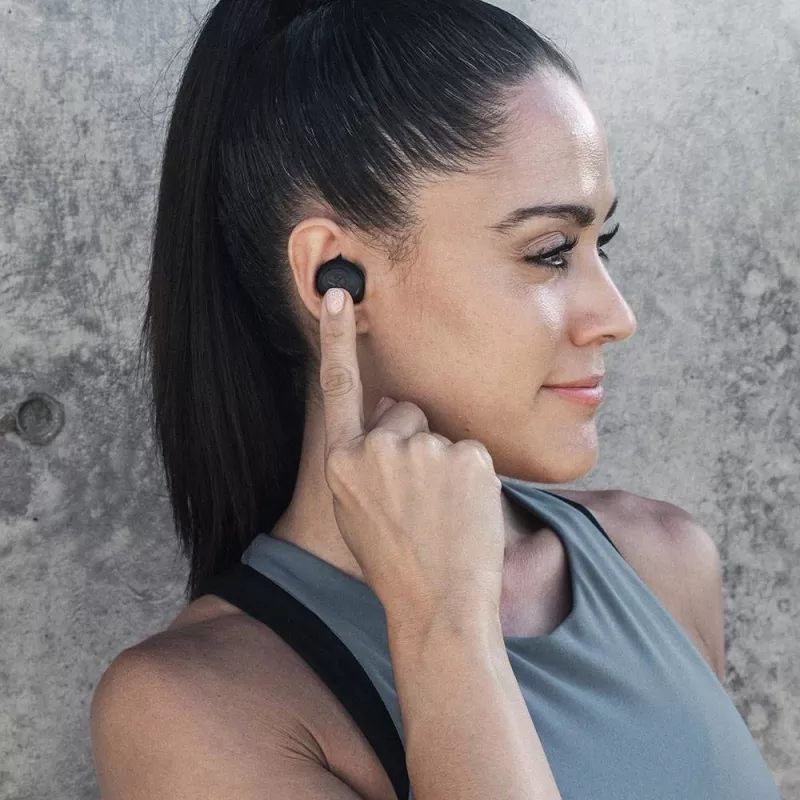 JLab JBuds Air True Headphones Wireless In-Ear USB Type-A Bluetooth Must (IEUEBJBUDSAIRRBLK82)