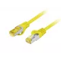 Võrgukaabel Lanberg PCF6A-10CU-0025-Y RJ-45 Cat6a 0,25 m kollane