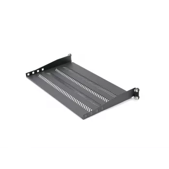 DIGITUS riiul 1U fikseeritud, 250 mm sügavus, 19-tolliste riiulite jaoks, 15 kg kandevõime