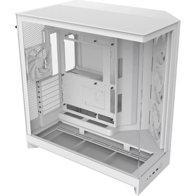 PC korpus NZXT H9 Flow RGB Midi Tower valge