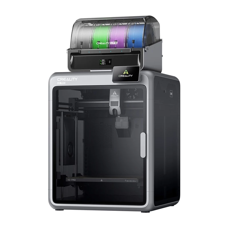 3D-printer Creality K2 Pro Combo — ehitusalus 300×300×400 mm, kahekordne ekstruuder