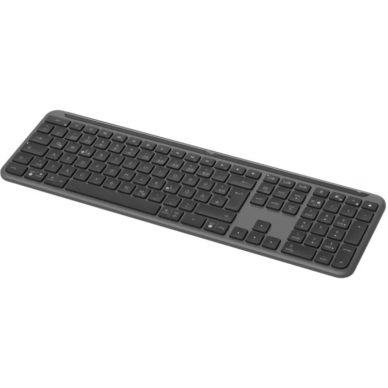 Logitech K950 Signature õhuke klaviatuur kontori RF juhtmevaba + Bluetooth QWERTZ saksa grafiit