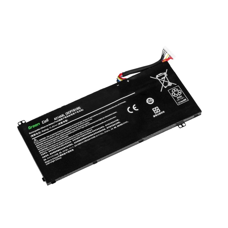 Aku roheline Cell AC54 Acer Aspire Nitro V15 VN7-571G VN7-572G VN7-591G VN7-592G V17 VN7-791G VN7-792G jaoks