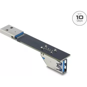 USB Type-A soovahetuse adapter DELOCK 67422, Type-A Type-A-le, must