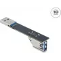 USB Type-A soovahetuse adapter DELOCK 67422, Type-A Type-A-le, must