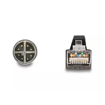 Võrgukaabel DeLOCK M12-kaabel X-kodeeritud 8-pin isane RJ45 isasele PUR (TPU) 1 m