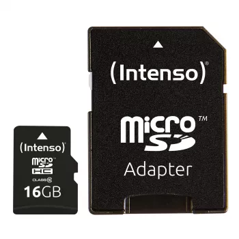 MÄLU MICRO SDHC 16GB C10/W/ADAPTER 3413470 INTENSO