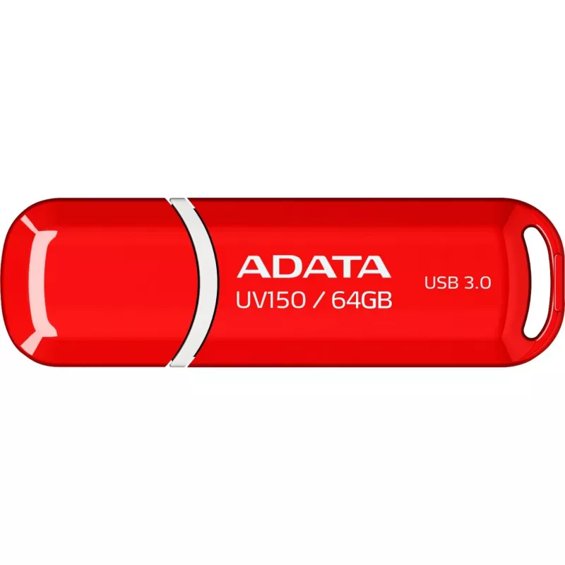 USB-mälupulk ADATA DashDrive UV150 64 GB, USB Type-A 3.2 Gen 1, punane, korgi disain