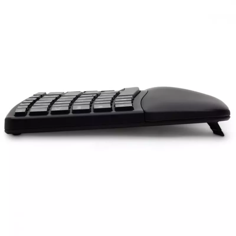 Kensington ProFit Ergo juhtmevaba klaviatuur FR, täissuuruses (100%), juhtmega ja juhtmevaba, RF-juhtmevaba + USB, AZERTY, must