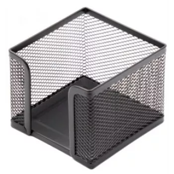Märkmepaberi karp Forpus, 9,5x9,5 cm, must, perforeeritud metall 1005-008