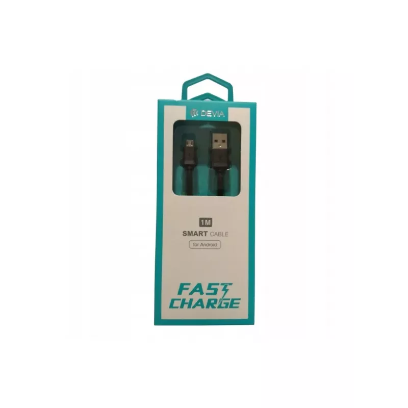 USB laadimiskaabel Devia Micro Smart Series V2 5V 2,1A 1 m, must
