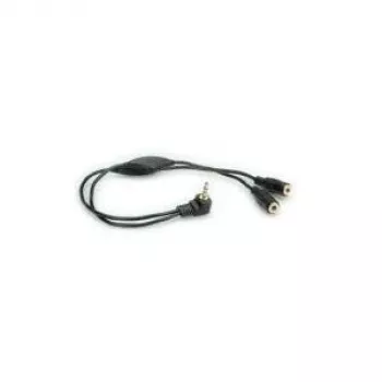 ROLINE Lautsprecher-Y-Kabel - 3,5mm (Stecker - 2x Buchse) - mit Volumenregler (11.09.4439)