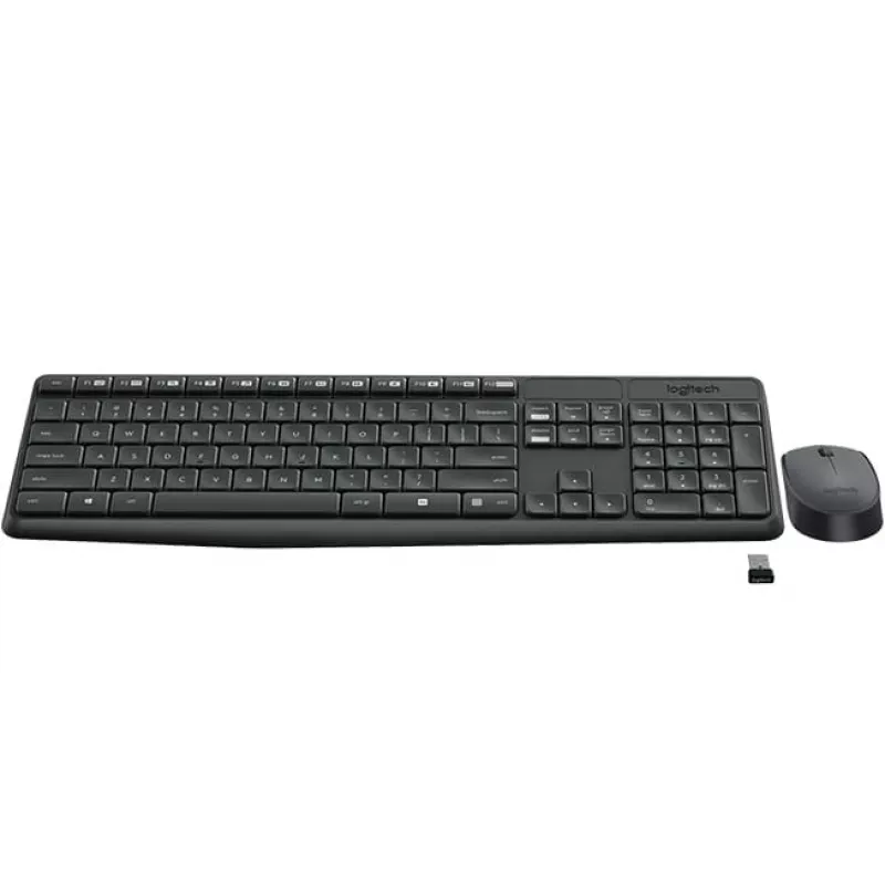 Logitech MK235 - klaviatuuri- ja hiirekomplekt - juhtmevaba - 2,4 GHz - portugali keel