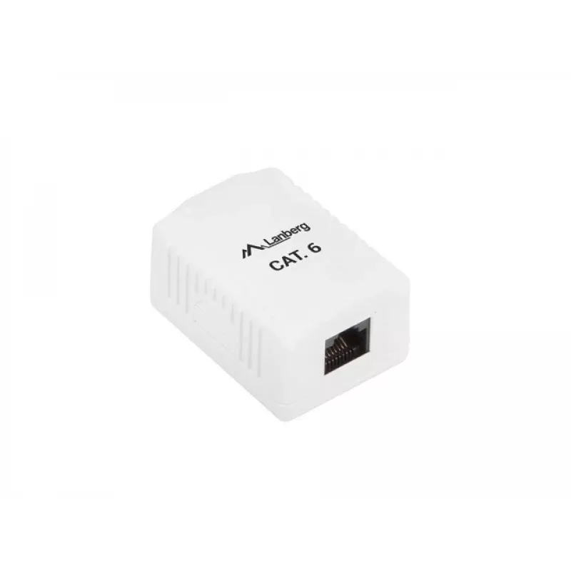 LANBERG RJ-45 pistikupesa karp OU6-0001-W, Cat6, valge
