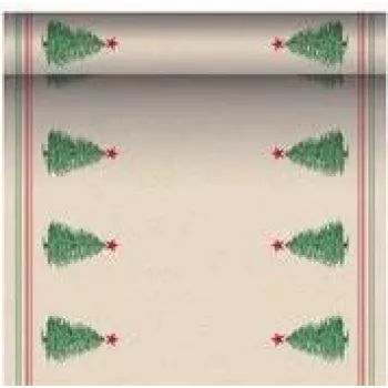 PAPSTAR lauajooksja Christmastree with Star 89780 Mitmevärviline 40,0 cm x 3,0 m (89780)