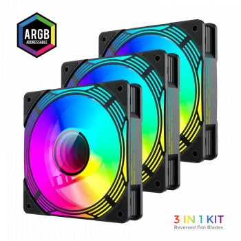 Gamemax | Korpuse ventilaator | KF300R BK | Must