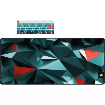 Klaviatuur Sharkoon SKILLER SGK50 S3 Design Bundle D1 hall-roheline punane — juhtmega mänguriklaviatuur, kompaktne paigutus