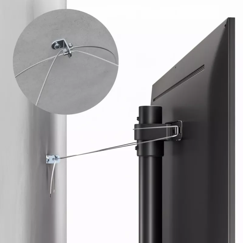 TV põrandaalus MACLEAN MC-494 32-tollistele kuni 70-tollistele teleritele, VESA kuni 400×400 mm, maksimaalne koormus 40 kg, kallutus 70°