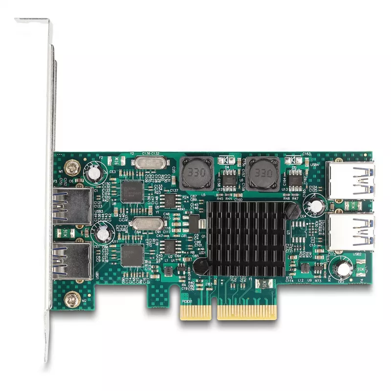 DeLOCK PCI Express x4 kaart 2 x USB 5 Gbps Type-A 2 x sisemine USB