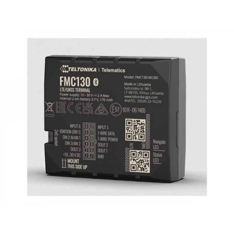 GPS-jälgija Teltonika FMC130 autole Must 2,4 GHz Wi-Fi 802.11b/g/n