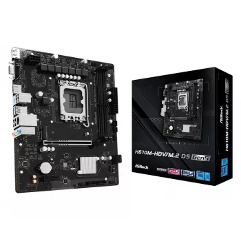 Emaplaat ASRock H610M-HDV/M.2 D5 Gen5 (LGA1700, mATX, DDR5, PCIe 5.0)