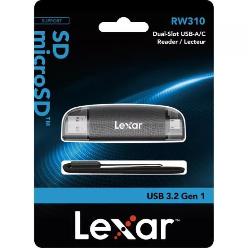Kaardilugeja Lexar LRW310X-BNBNG USB 2.0 Type-A/USB-C must