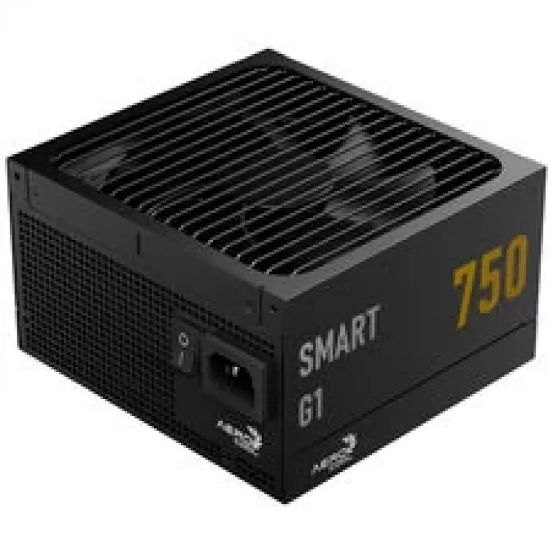Toiteplokk AEROCOOL Smart G1 750W, 80 PLUS Gold, ATX 3.1, PCIe 5.1, must