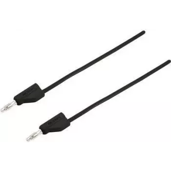VOLTCRAFT Test Lead [Plug 4 mm - Plug 4 mm] 0.25 m Must MSB-300 (MSB-300-0.25-SW)