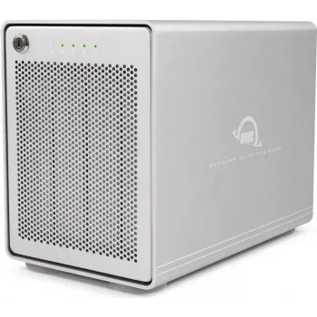 OWC Mercury Elite Pro Quad - 2.5/3.5 - Serial ATA III - 0 - 1 - 1+0 - 4 - 5 - JBOD - 3.1 (3.1 Gen 2) - USB USB-C - kõvakettaümbris (OWCMEQCTSRT00)
