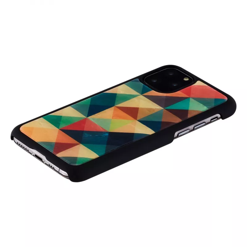 Nutitelefoni ümbris iKins iPhone 11 Pro jaoks — mosaiikmust kaitseümbris