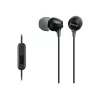 Sony MDR-EX15AP, juhtmega, 8 - 22000 Hz, kõned/muusika, 3 g, peakomplekt, must