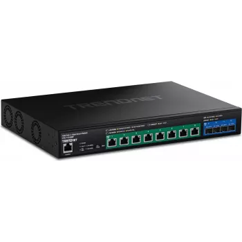 TRENDnet TPE-7124SBF - Version v1.0R - Switch - veeb - Nutikas - 8 x 10 Gigabit Ethernet + 4 x 10 Gigabit SFP+ - rack-monteeritav - PoE++ (720 W) (TPE-7124SBF)